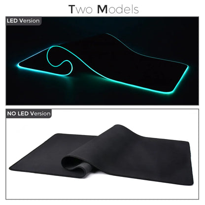 LED Light Mousepad RGB Keyboard Cover Desk-Mat Colorful Surface Mouse Pad Waterproof Multi-Size World Computer Gamer CS Dota