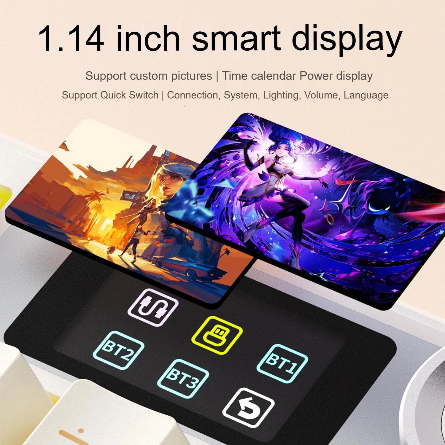 F108 PRO Mechanical Keyboard RGB Backlight Wireless Bluetooth Hifi