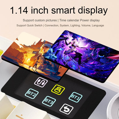 F108 PRO Mechanical Keyboard RGB Backlight Wireless Bluetooth Hifi