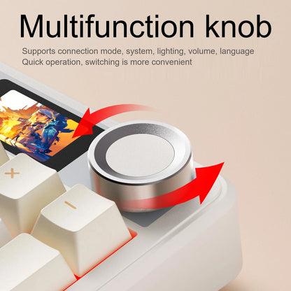 F108 PRO Mechanical Keyboard RGB Backlight Wireless Bluetooth Hifi